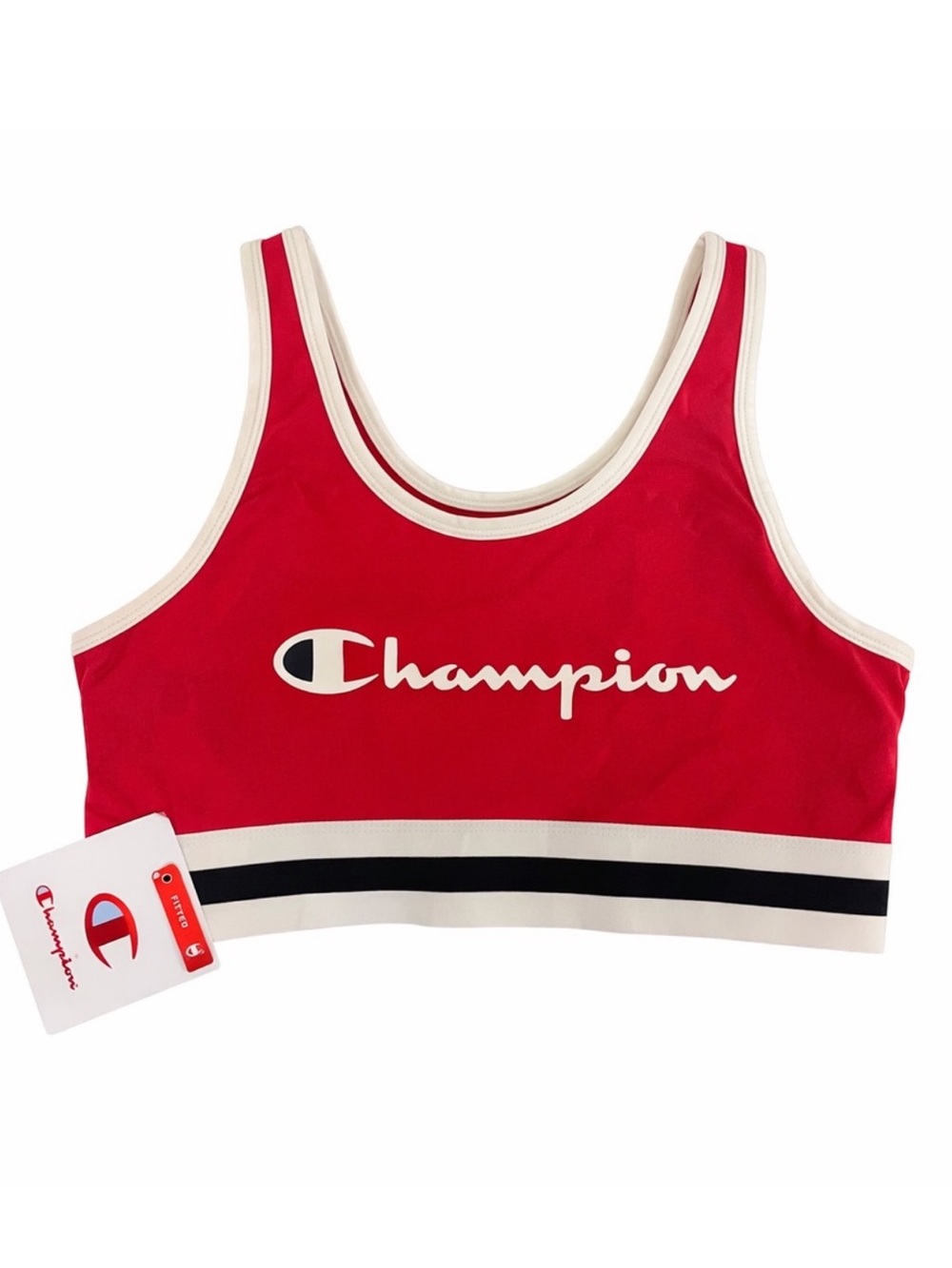 Champion Fitted Sports Bra Red - Picture 3 of 4